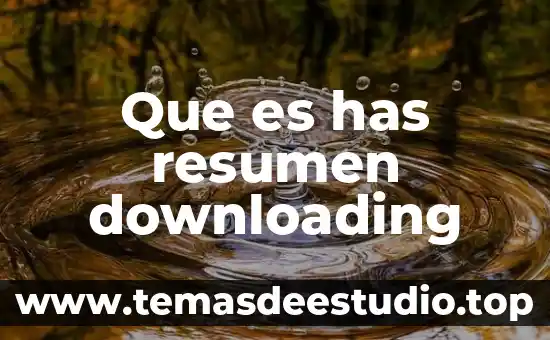Que es has resumen downloading
