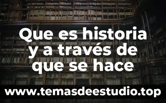 Que es lo que hace un subgerente de recepcionista publico 7 Que es historia y a través de que se hace