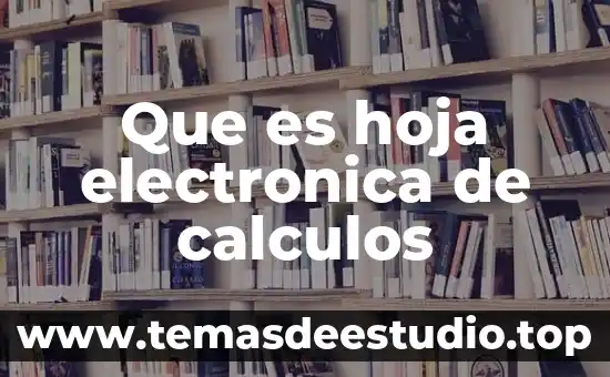 Qué es la basura electrónica el símbolo 6 Que es hoja electronica de calculos
