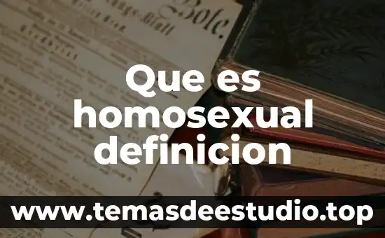 Qué es un perfil de ingreso definición 3 Que es homosexual definicion