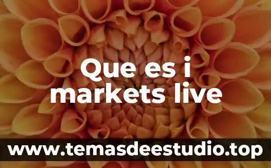 Que es i markets live
