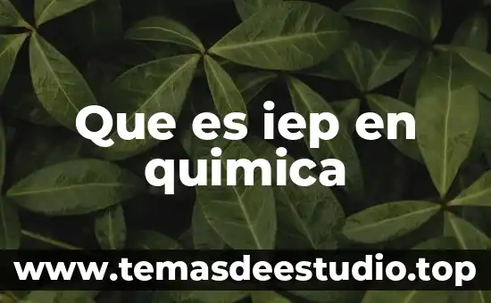 Que es presicion de movimiento en los niños 5 Que es iep en quimica