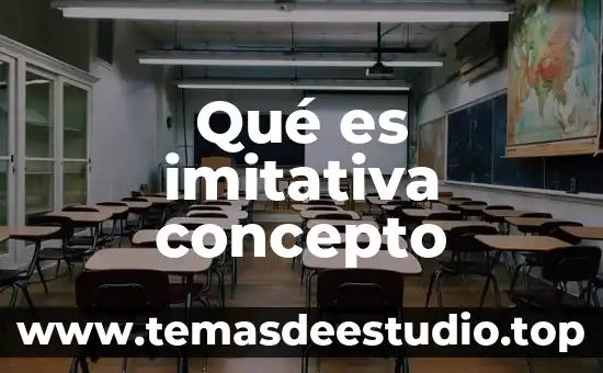 Qué es imitativa concepto