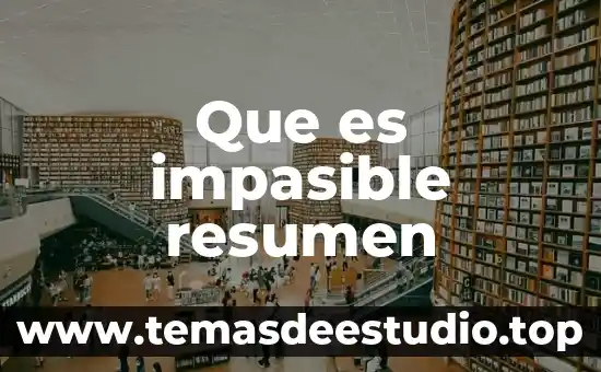 Que es impasible resumen