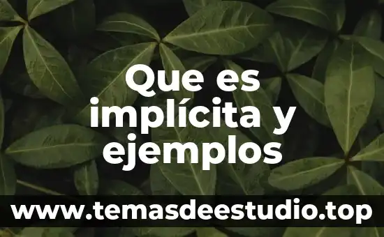 Qué es la lógica epistémica ejemplos 4 Que es implícita y ejemplos
