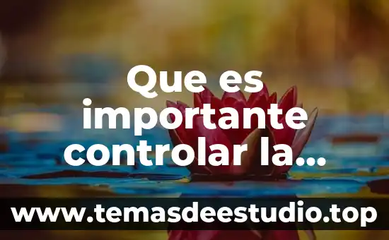 Que es importante controlar la inflacion