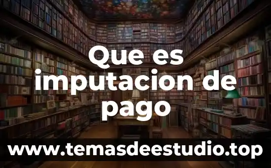 Que es cuenta de pago 3 Que es imputacion de pago