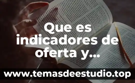 Qué es cobertura en los indicadores académicos 6 Que es indicadores de oferta y demanda en economia