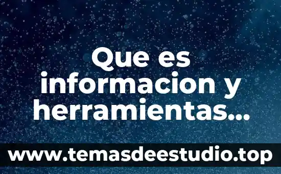 Que es informacion y herramientas de rendimiento panel de control