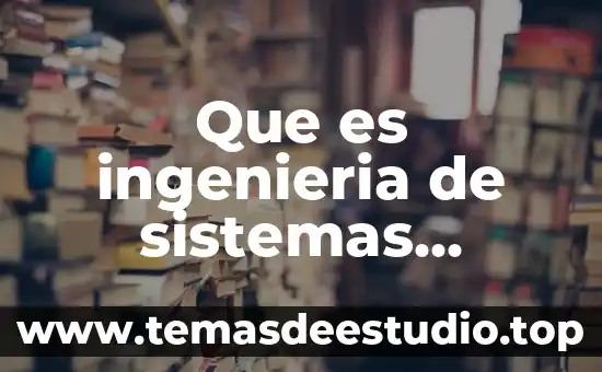 Que es una planta en ingenieria 8 Que es ingenieria de sistemas informaticos