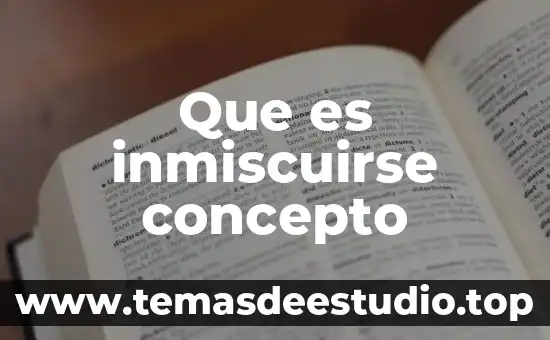 Que es gestión concepto enfocado a administración 6 Que es inmiscuirse concepto
