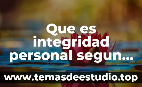 Qué es la deducción personal en lógica 7 Que es integridad personal segun autores