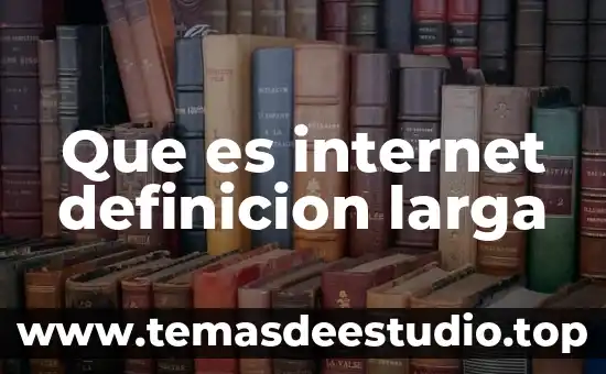 Que es internet definicion larga