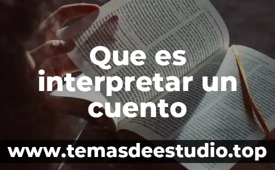 Que es la portada de un cuento 7 Que es interpretar un cuento