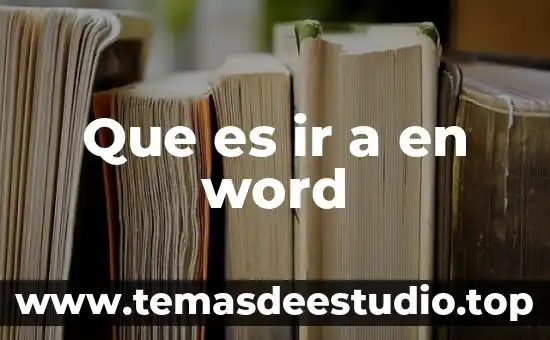 Que es ir a en word