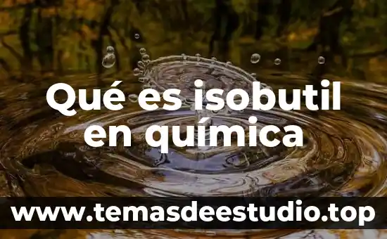 Que es la luz quimica fosforos 6 Qué es isobutil en química