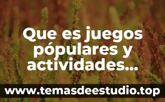Que es un informe de actividades nocturnas 7 Que es juegos pópulares y actividades alternativas