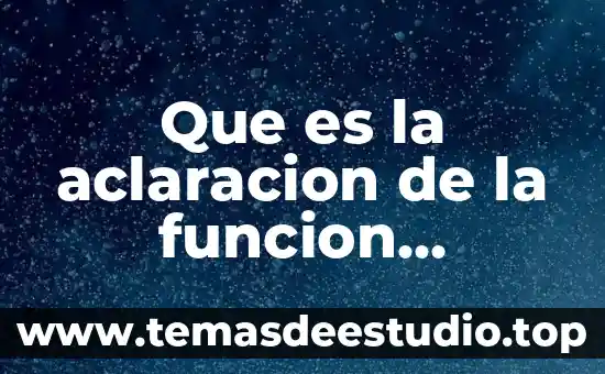 Obesidad que es y concepto 6 Que es la aclaracion de la funcion notarial