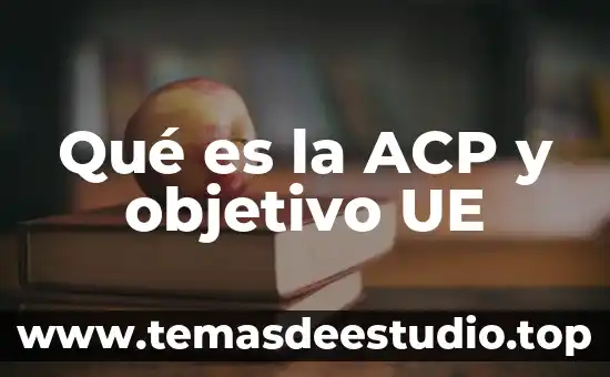 Welfare System que es 8 Qué es la ACP y objetivo UE