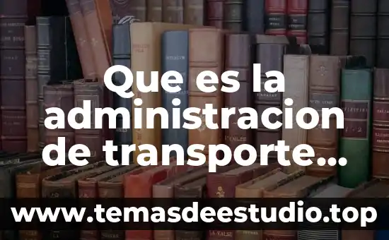 Agente marítimo que es 3 Que es la administracion de transporte maritimo