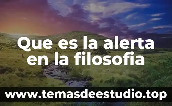 Qué es alerta amber concepto 4 Que es la alerta en la filosofia