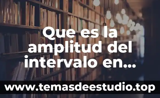 Que es la amplitud del proceso inicial de cemex 3 Que es la amplitud del intervalo en estadistica