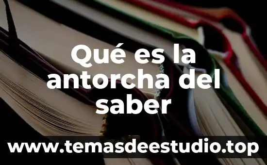 Que es lo que seberia saber un electromecanico 6 Qué es la antorcha del saber