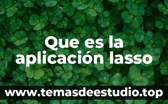 Para que es la aplicación pandora en autoestereos 3 Que es la aplicación lasso