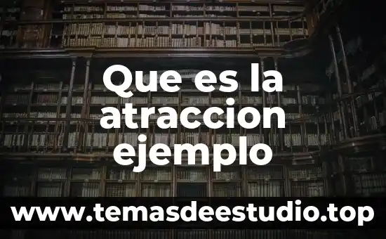 Que es la atraccion ejemplo