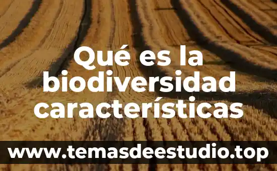 Que es biodiversidad biologica niños de primaria 6 Qué es la biodiversidad características