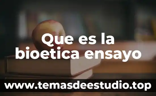 Que es la bioetica ensayo