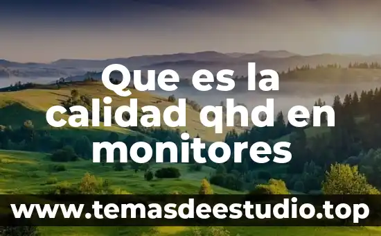 Qué es un hafu en calidad 6 Que es la calidad qhd en monitores