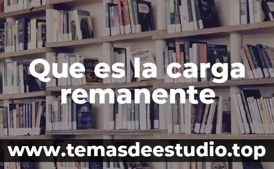 Que es carga en maquinaria pesada 7 Que es la carga remanente