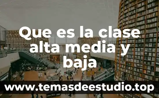 Que es planta de baja especificidad 6 Que es la clase alta media y baja