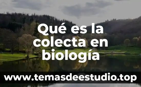 Qué es la colecta en biología