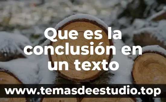 Que es unidad estructura de un texto 8 Que es la conclusión en un texto