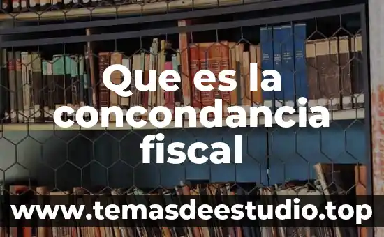 Que es una figura fiscal 3 Que es la concondancia fiscal