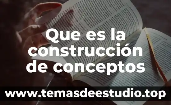 Que es una matriz de conceptos 4 Que es la construcción de conceptos