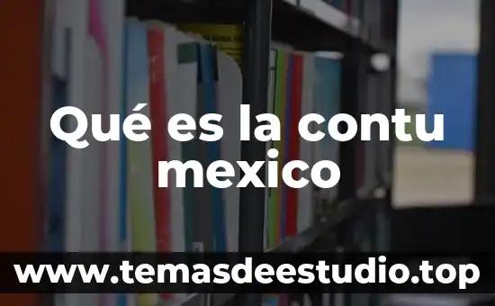 Qué es la contu mexico