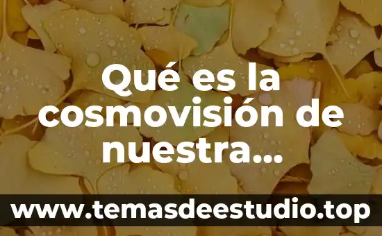 Qué es una comunidad fidelizada 4 Qué es la cosmovisión de nuestra comunidad