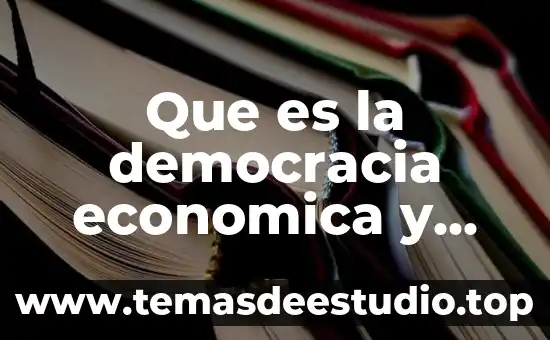 Que es la democracia economica y social