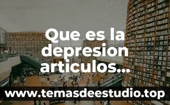 Que es la depresion articulos cientificos