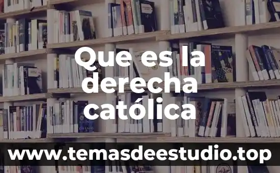 Que es pielectasia derecha 3 Que es la derecha católica