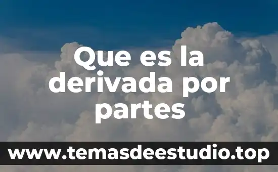 Que es la razon de cambio de la derivada 7 Que es la derivada por partes
