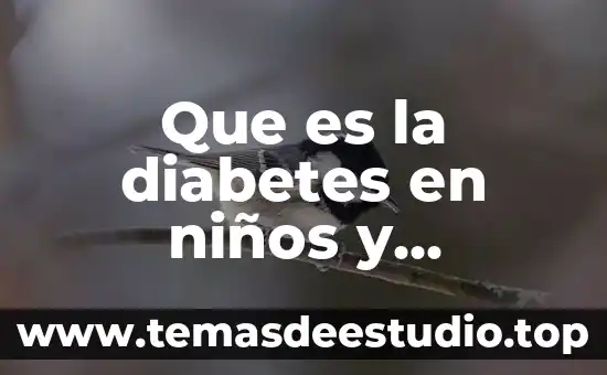 Qué es la diabetes concepto para niños 5 Que es la diabetes en niños y adolescentes