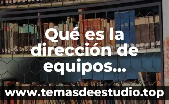Que es el arte conceptua 3 Qué es la dirección de equipos productivos