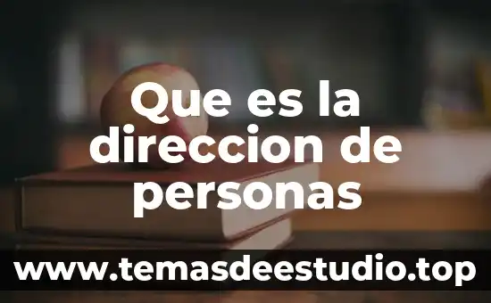 Atributo de las personas que es 3 Que es la direccion de personas