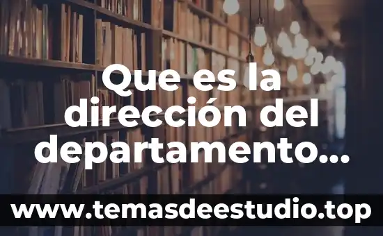 Que es la dirección del departamento de credito y cobranza