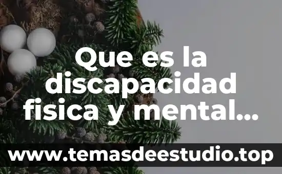 Mapa mental sobre que es el arte 6 Que es la discapacidad fisica y mental tipos