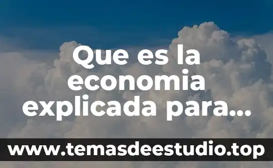 Por que es importante comprender el concepto de trabajo social 8 Que es la economia explicada para comprender fácilmente